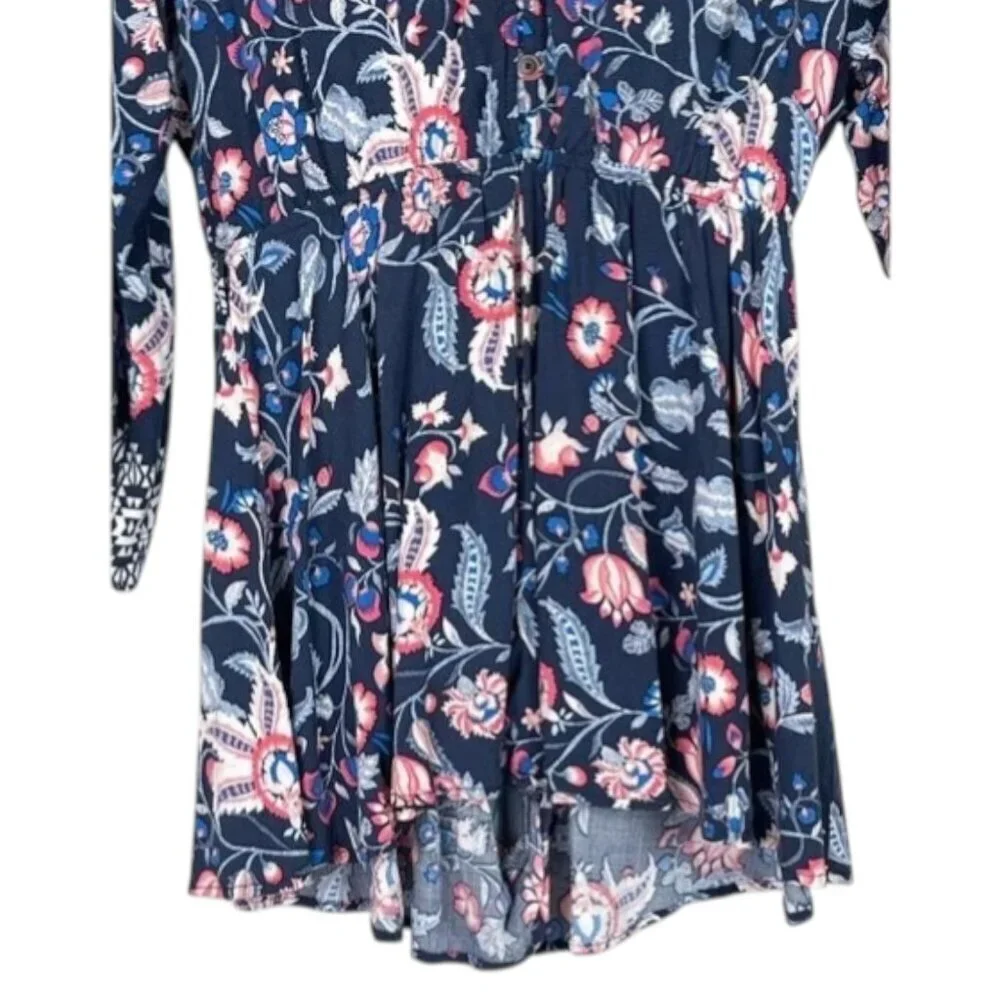 DRESS FORUM LOS ANGELES FLORAL PRINT SHORTS ROMPER
